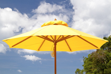 Obraz na płótnie Canvas parasol na plaży