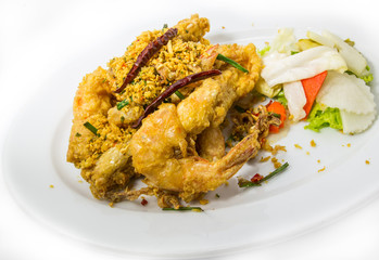 Shrimp with garlic fried