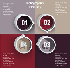 Round blocks with numbers.