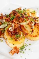 potatoes with mushrooms