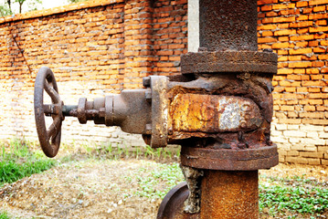 Rusty sewer valve
