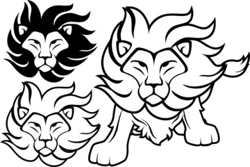 lion vector clipart