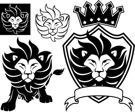 emblem lion vector