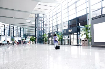 Papier Peint photo Lavable Aéroport Passager à l& 39 aéroport de Shanghai Pudong