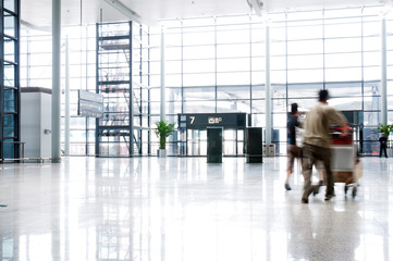 passenger in the shanghai pudong airport