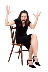 Obraz premium Woman on chair