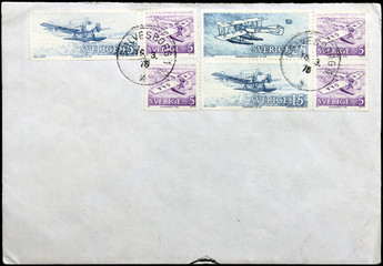 Envelope with Seven Stamps