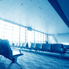 Bench in the shanghai pudong airport