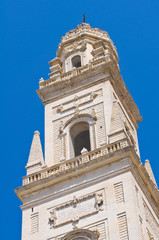 Fototapeta premium Belltower of Duomo Church. Lecce. Puglia. Italy.