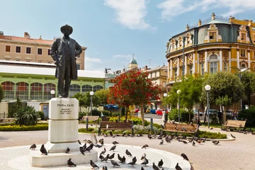 Foto op Canvas Kasalisni Park and Ivan Zajc Monument in Rijeka, Croatia © anshar73