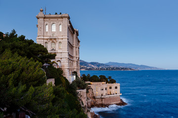 Fototapeta na wymiar View of Oceanographic Museum of Monaco. Monte Carlo, France