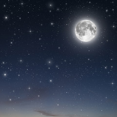 Obraz na płótnie Canvas pełni księżyca w tle