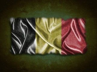 Vintage Belgium flag.