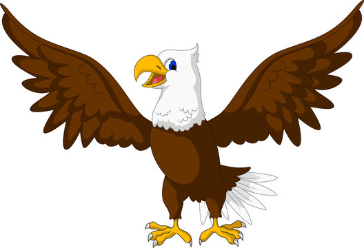 Eagle cartoon posing