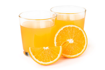 Orange juice in a glass