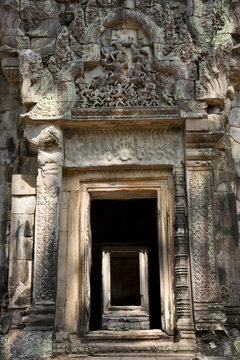 ENtrance to a temple in Angkor, Siem Reap, Cambodia