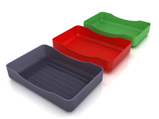 Plastic soap dish does not mirror surface №7