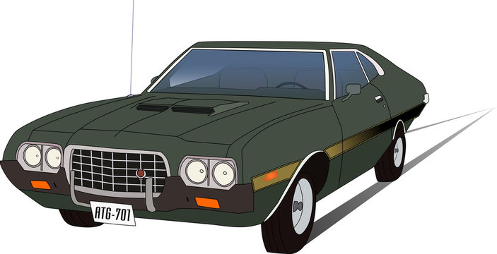 Ford Gran Torino Sport vector drawing