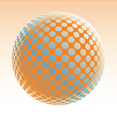 Colorful globe design vector.