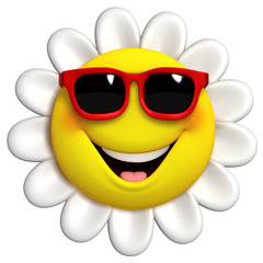 3d cartoon cute flower