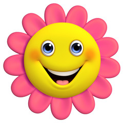 3d cartoon cute flower