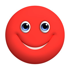 3d cartoon cute red ball