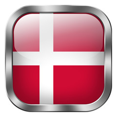 Fototapeta premium denmark square metal button