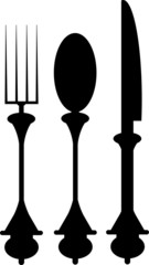 Fork, knife, spoon