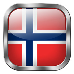Fototapeta premium norway square metal button