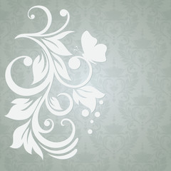 Elegance pattern with flowers floral style.