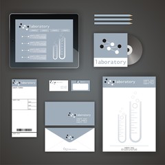 laboratory visual identity set