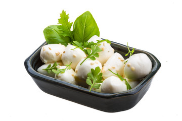 Mozzarella with herbs