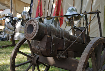 old field cannon on grass