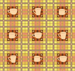 background with cups