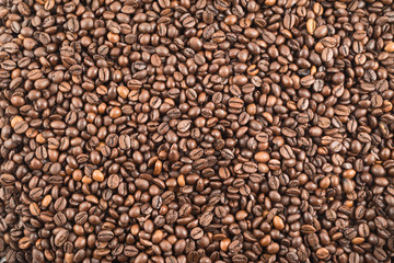 Coffee bean surface as a background