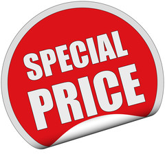 Sticker rot rund SPECIAL PRICE