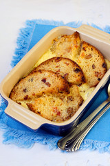 Bread and butter pudding