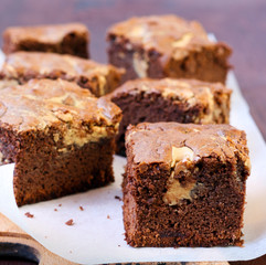 Peanut butter brownies