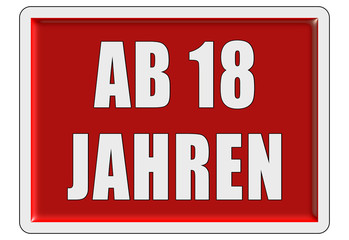 Glassy Button rot AB 18 JAHREN