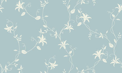 Light floral vintage seamless pattern for retro wallpapers