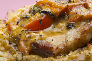 Pasta with pork