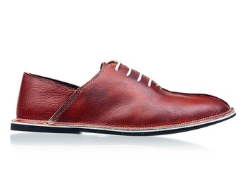 Red men shoe isolated over white