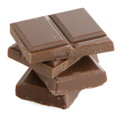 Closeup detail of chocolate parts