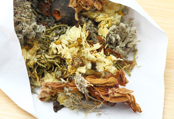 Chinese herbal tea ingredients