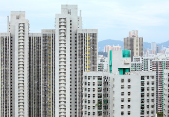 Obraz premium Hong Kong residential building