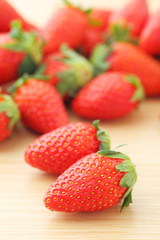 Strawberry on table
