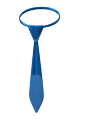 Illustration of blue necktie