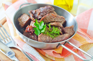 fried meat