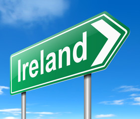Ireland sign.
