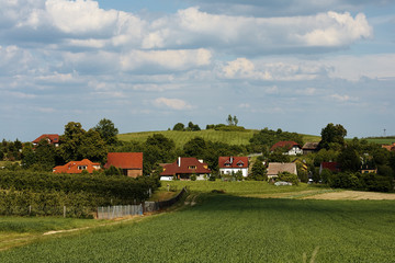 landscape in Southern Poland near Trzebnica